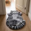 Anti-fouling Cat-Shaped Area Rug Non-Slip Cartoon Carpet Soft Home Decor Carpet  Living Rooms