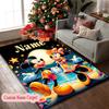 1pc Custom Name Printed Area Carpet, Magical Mickey Starry Adventure Rug, Home Sofa Chair Mat For Christmas and Halloween Décor