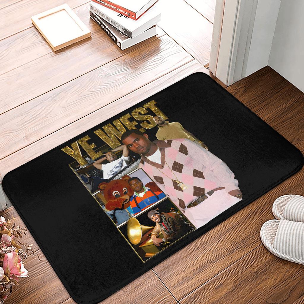 Popular Singer Kanye West Front Door Floor Entrance Mats Outdoor  Kitchen Bathroom Doormat Bedroom Carpet Rug