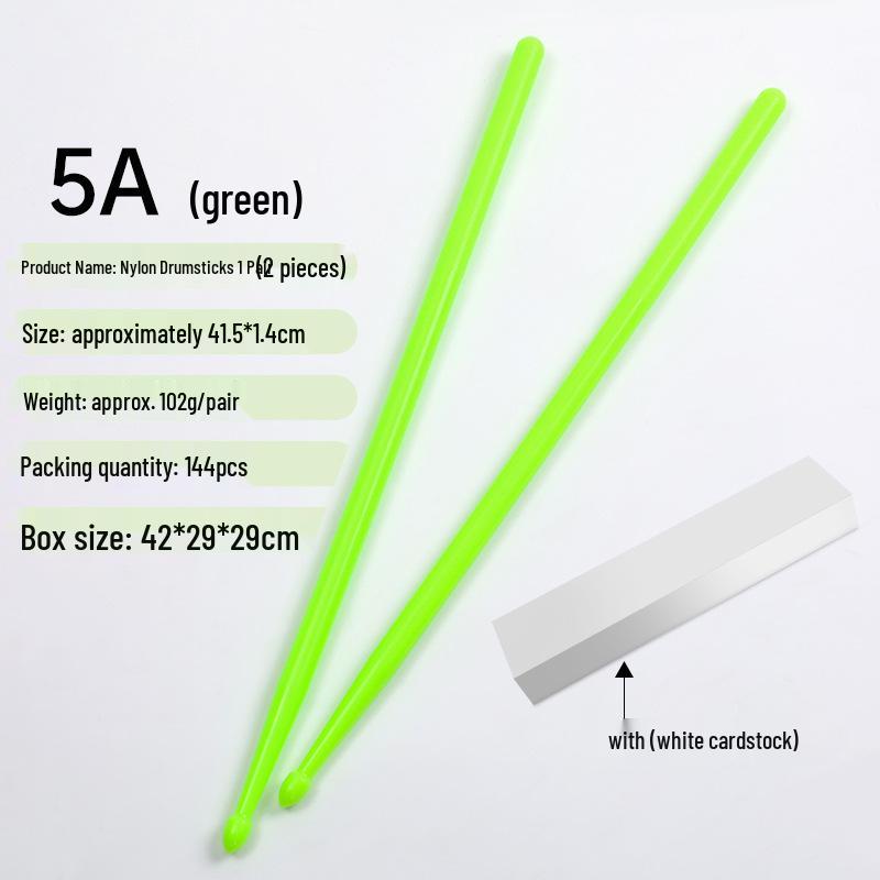 Farbige 5A Nylon-Schlagzeugstöcke für Jazz, Bühnenauftritte & Schlagzeug