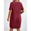 Summer New V-neck Short Sleeve Dress Elegant Plus Size Women's Dress For Leisure Wholesale