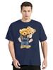 Wir Sind Beste Freunde Teddybär Lässige Baumwoll-Oberteile T-Shirts Mode Fitness-T-Shirt Übergroß Unisex Streetwear-T-Shirt Herrenkleidung