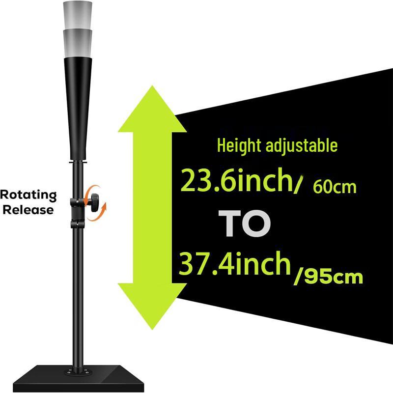 Landa Heavy-Duty Adjustable Baseball Softball Batting Tee