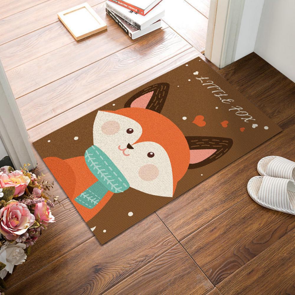 

Vintage Lucky Cat Fish Pattern Doormat NonSlip Entry FloorMat for Living Room Bedroom Kitchen Hallway Kids Room Decor Gift Idea 40x60cm
