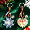 YS Christmas Snowflake Pendant Silicone Mould DIY Christmas Tree Bell Listing Keychain Resin Mould Bag Pendant Decoration Mould