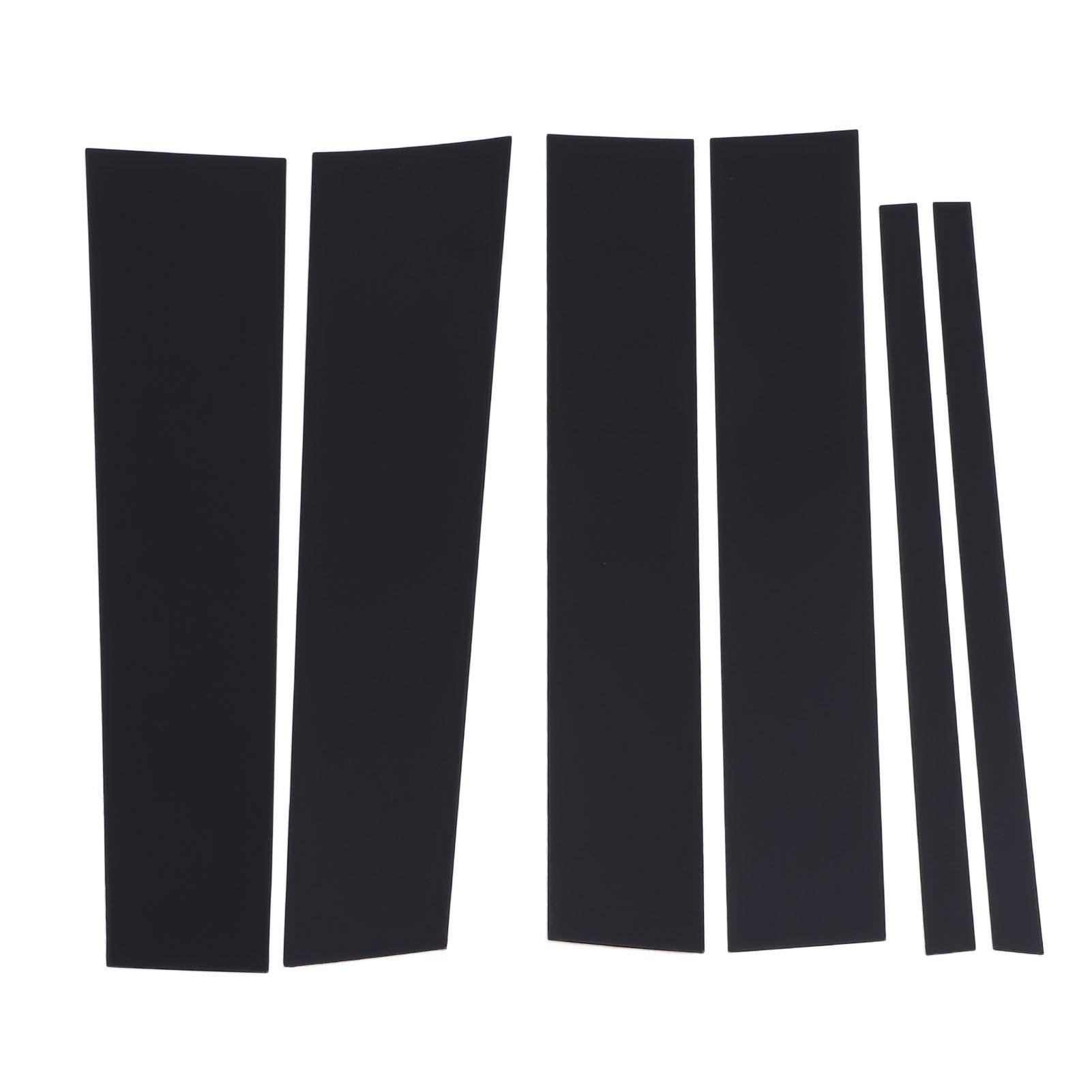 

6 шт. отделка для столба с зеркальной отделкой, устойчивая к погодным условиям, простая установка отделки для столба Glossy Black