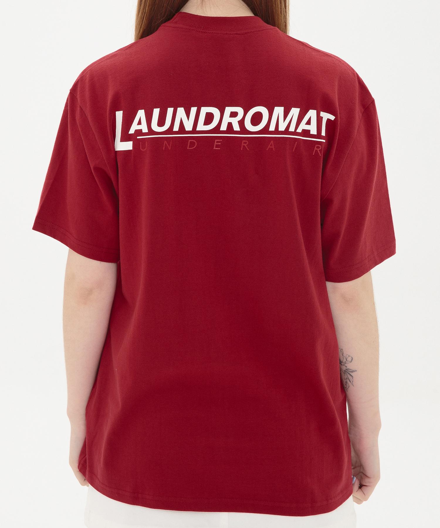Under Air Laundromat Half Sleeve - Burgundy L