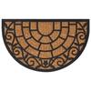 VidaXL Semicircular Door Mat, Non-Slip Doormat, Floor Mat, Garden Entrance Mat, Modern, 45x75 Cm Rubber 155884