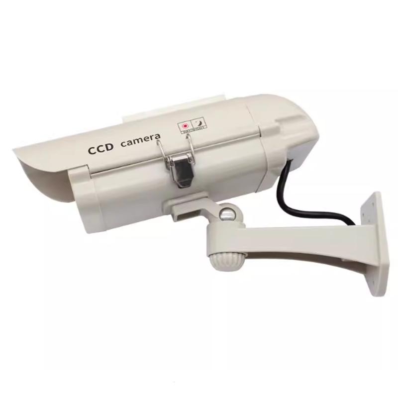 Solar-Powered Outdoor Fake Camera with Light and Motion Sensor