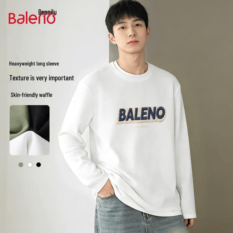 Мужская вафельная футболка с длинным рукавом Baleno L