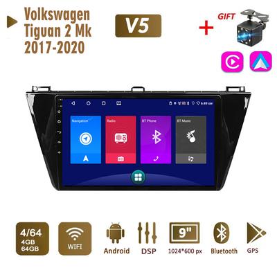 Android Car Radio Stereo for Volkswagen Tiguan 2 Mk 2017-2020 2 Din Multimedia Carplay Navigation Autoradio GPS WIFI Head Unit 4+64GB