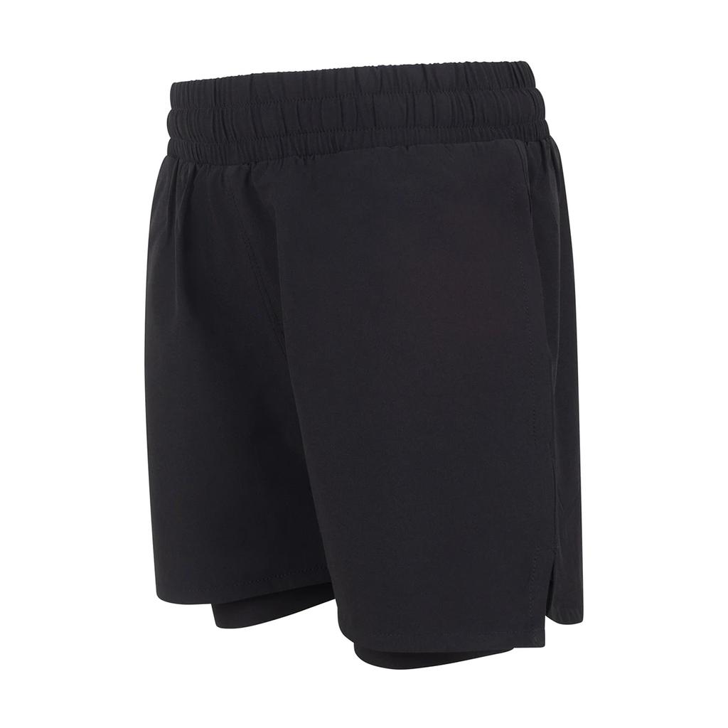 Tombo Childrens/Kids Double Layer Sports Shorts