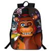 Vibrant Five Nights At Freddy's Backpack With Anime Pattern For Kids And Students