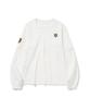 ERER Patch Layered Long Sleeve T-Shirt White