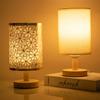Led Bedside Lamp Night Light Desk Table Study Beside Room Bedroom Sleep Lighting Decoration Retro Pleated Sleeping