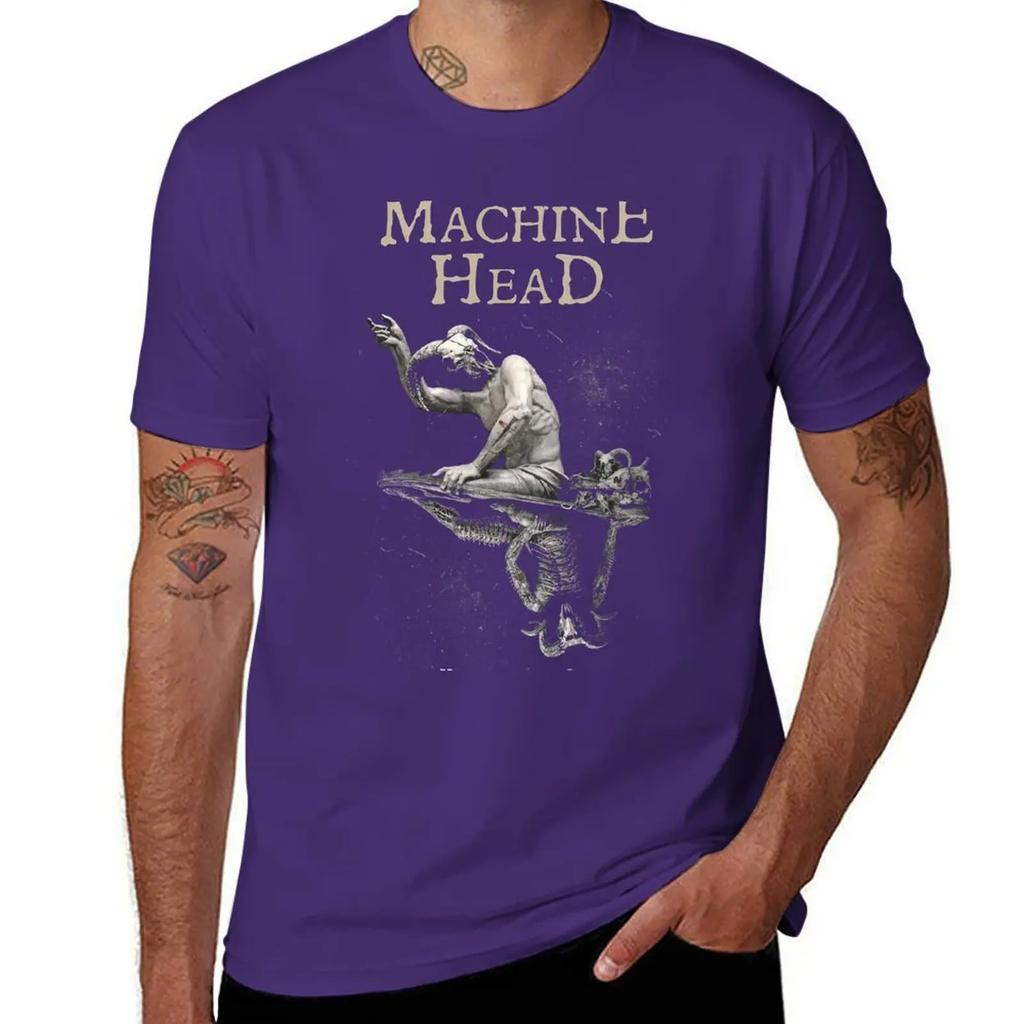 Machine Head Of Kingdom and Crown TShirt Oversized Sublime Blacks Tops Black Tshirts for Men 2025 New Model