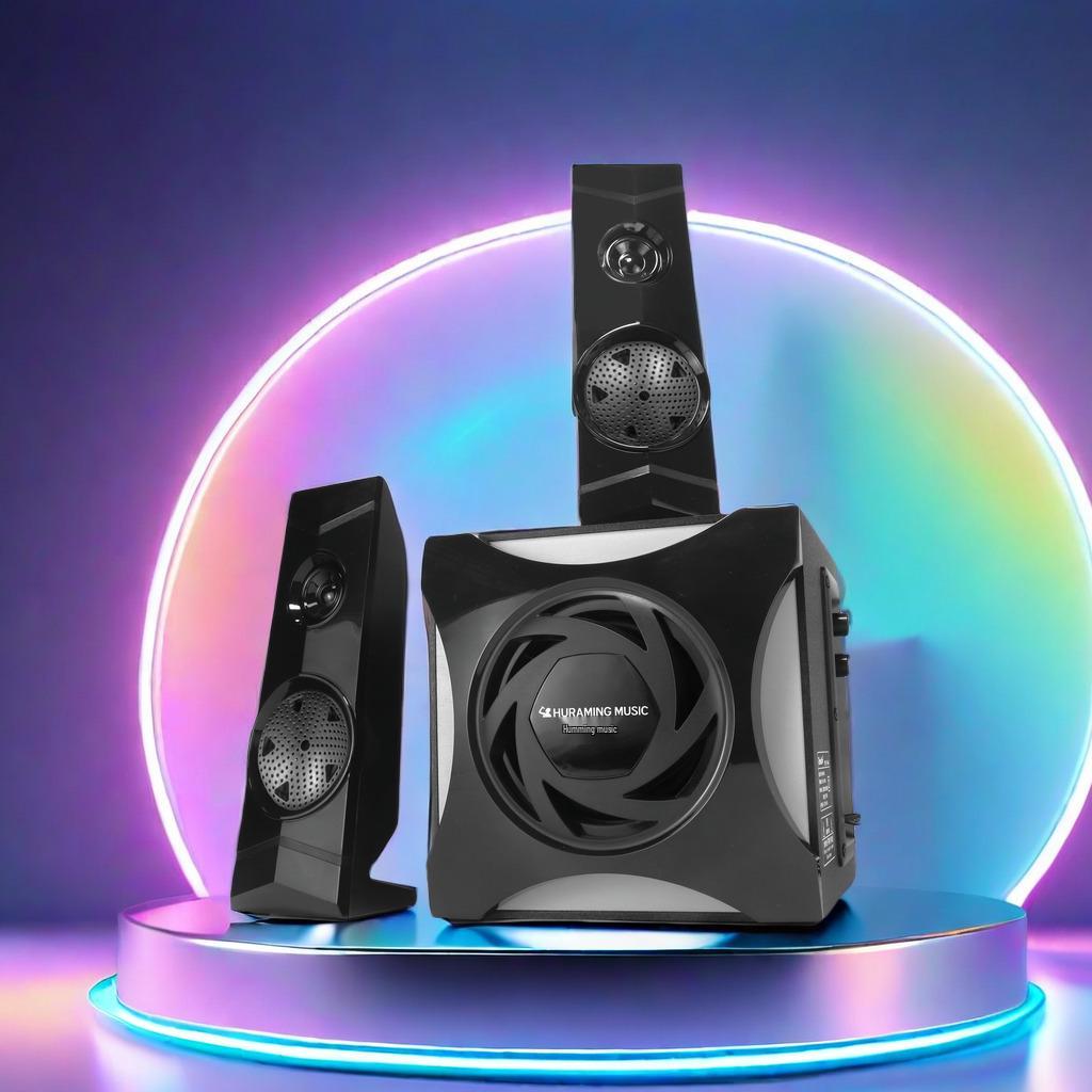 

Hengdele Bluetooth Desktop Speaker with Subwoofer and Card Slot