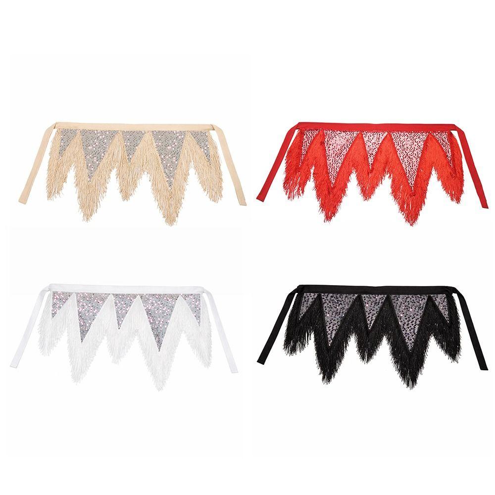 Sequins Belly Dance Hip Scarf Adjustable Waist Chain Fashion Triangular Hip Scarf Women