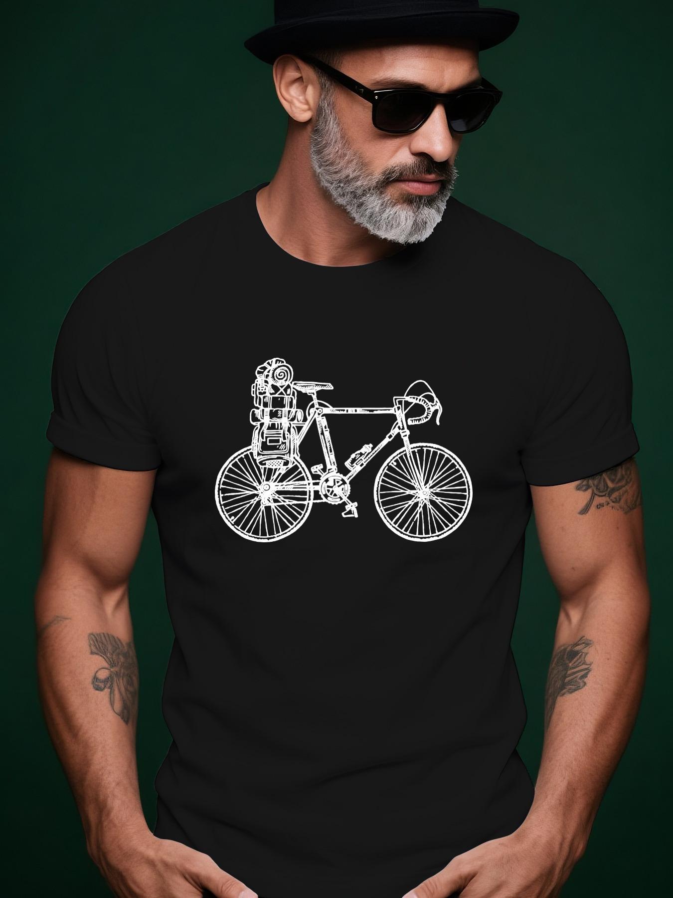 Vintage Tshirt Vintage Bicycle Graphic Tshirt - Casual Su... L