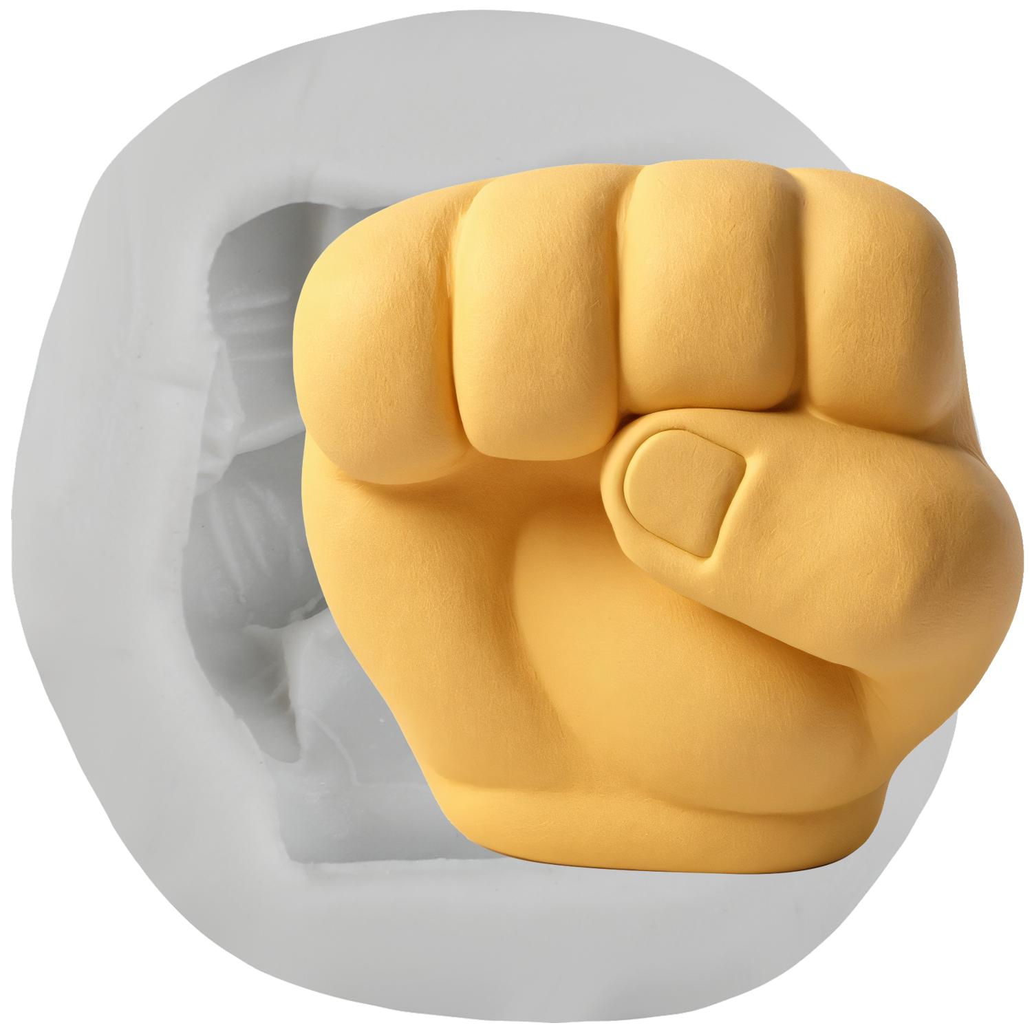 

Fist Silicone Molds Fist Fondant Mold Cake Decorating Tools Cupcake Topper Chocolate Candy Craft Gum Paste Polymer Clay серый