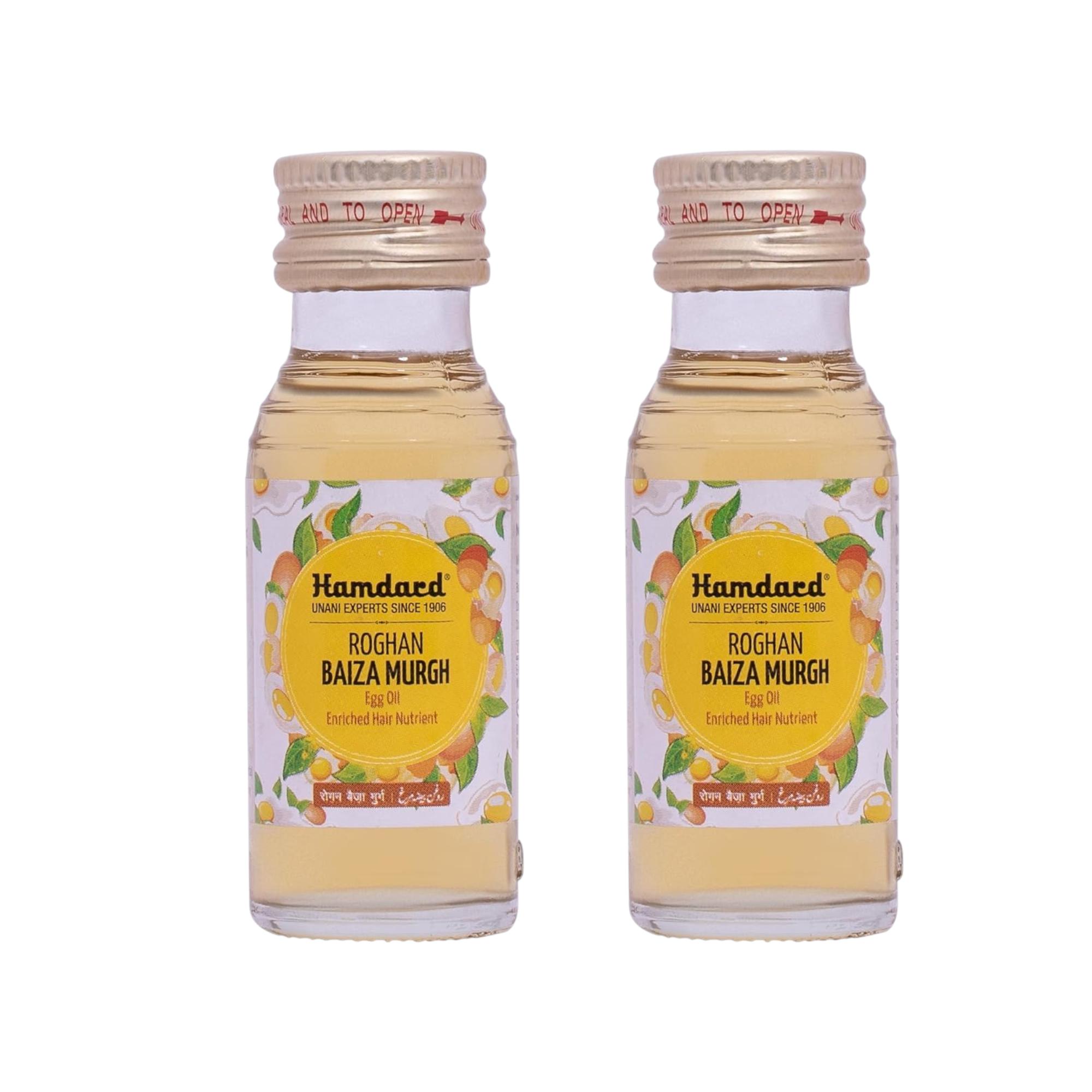 

Hamdard Roghan Baiza Murgh Hair Oil 50 Ml Pack Of 2 | Promotes Hair Growth & Healthy Scalp Care