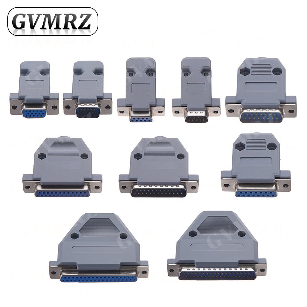 2Set DB9 Adapter Connector Core DB15 DB25 DB37 RS232 Serial COM Plug Connectors Hole/Pin Female Male Port Socket D Sub DP9