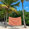 Bold Orange & Pink Stripes Quick Drying Bath Towel Microfiber Beach Towel Light Weight Swimming Camping Yoga Beach Out