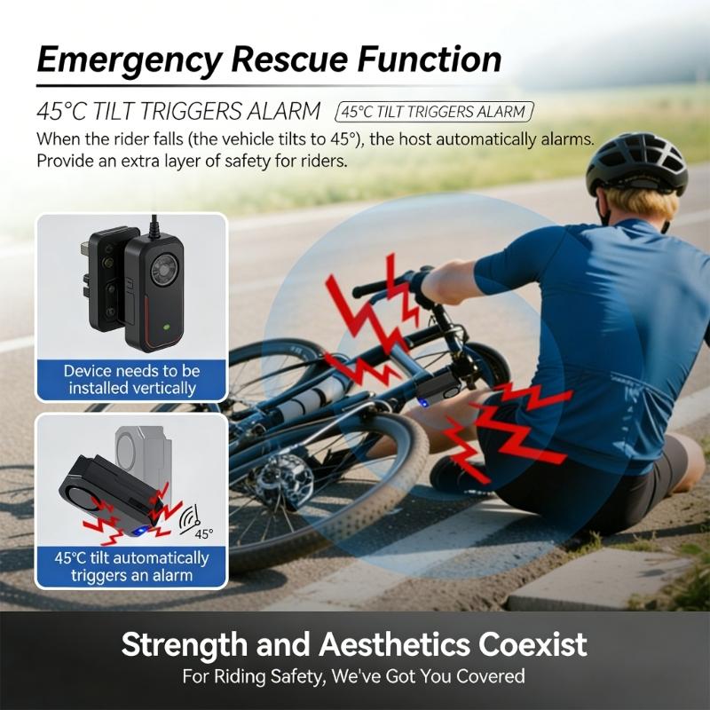 Advanced Anti Theft Security Alarm for Bicycles Motorcycles Electric Scooters with Wireless Remote Control
