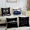 Luxus D-Dodges Kissenbezug Für Sofa Nachttisch Schlafzimmer Rückenlehne Wohnzimmer Büro Kissen Quadratisch Bedruckt Mehrere