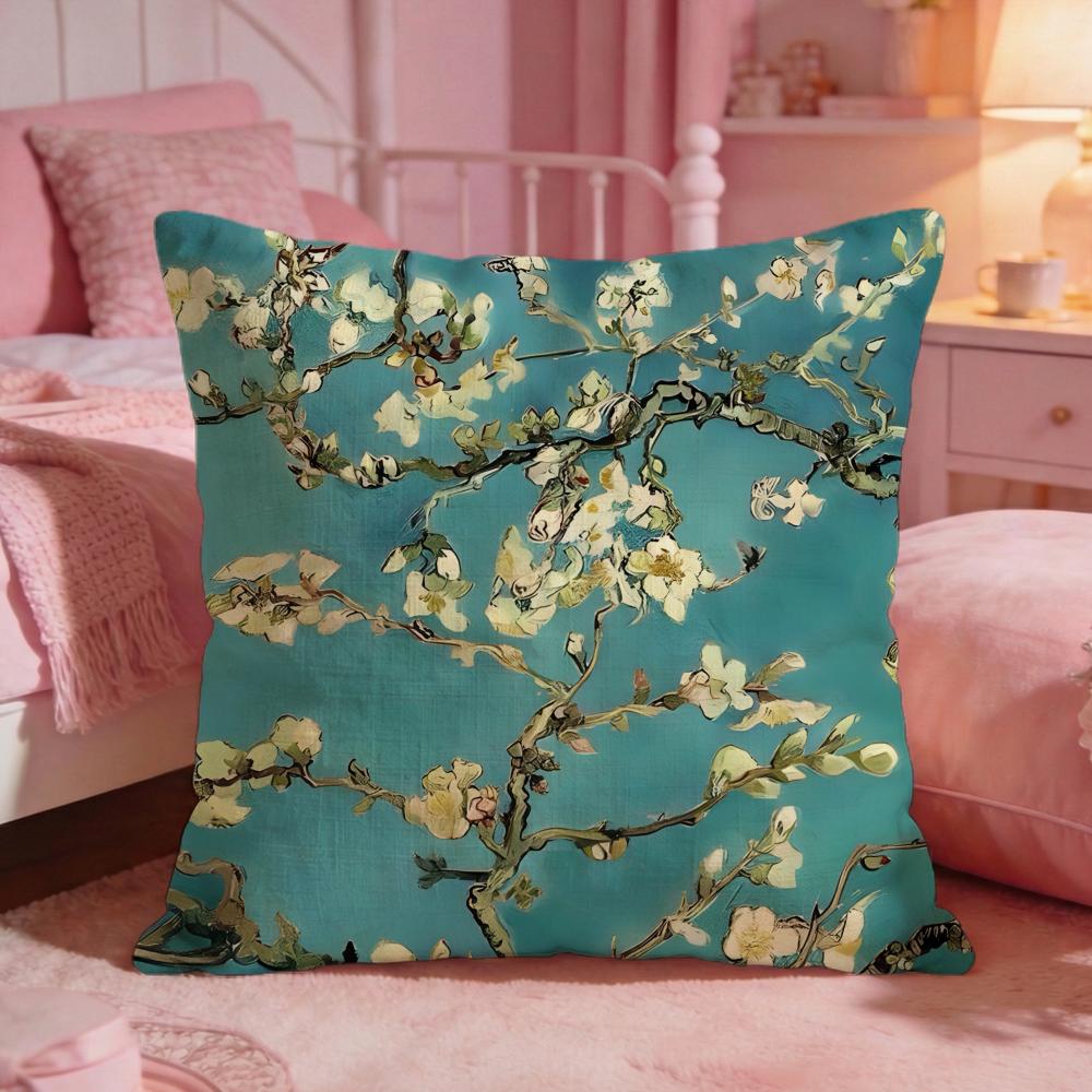 Vincent Van Gogh Art Paintings Cushion Cover Premium Comfort Reversible Pillow CoveTwo In One Design For Any Room  Car Interior