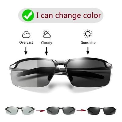 Óculos de Sol Fotocromáticos Masculinos Óculos Camaleão Masculino Mudam de Cor Óculos de Sol Visão Diurna Noturna Óculos para Dirigir uv400