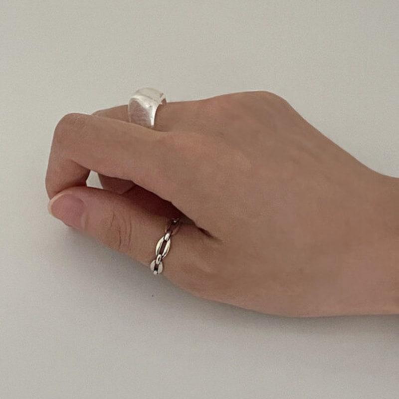 Oar Antique Chain Open-Ring