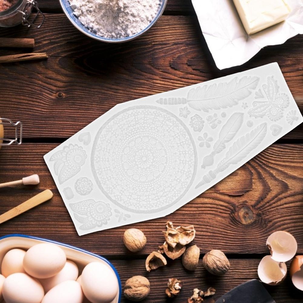 Texture Silicone Mold Cake Fondant   Chocolate Mould Decorating Baking Tool