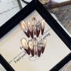 Skinny Dog High-End Cat Eye Red French Rhinestone Nail Art Patches