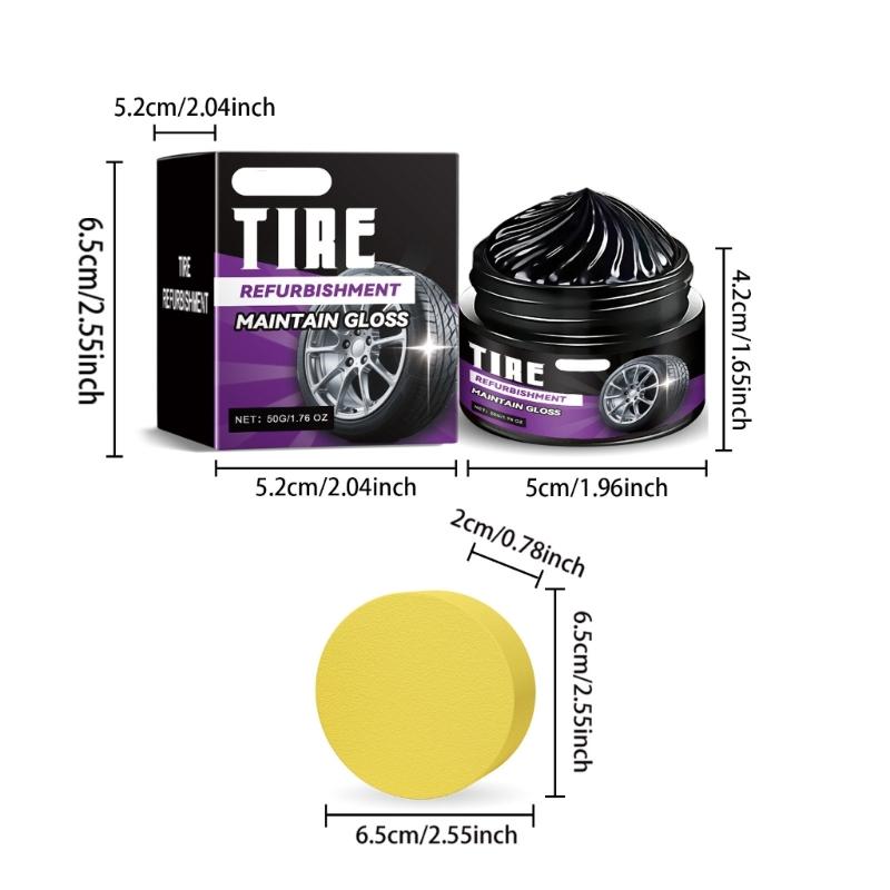 Gel Brillant pour Pneus Brillance Longue Durée Revêtement Protecteur Imperméable Rénovateur de Pneus pour Voiture Moto Camion