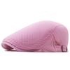 Berretto estivo in rete traforata berretto traspirante versione coreana da donna cappello da sole alla moda cappello forward da uomo tinta unita