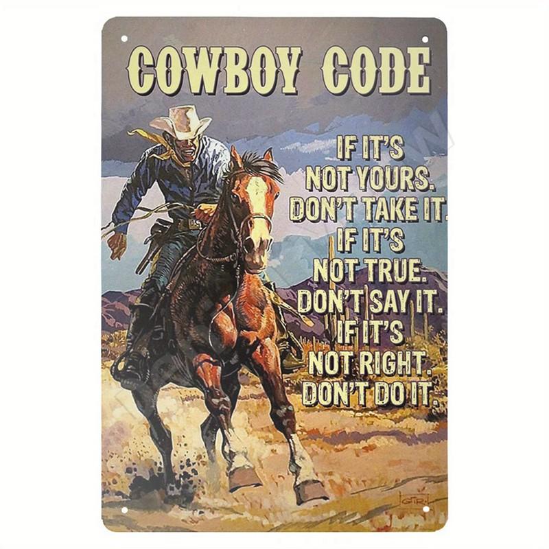 West Cowboy Tin Sign, I'm Your Huckleberry Vintage Metal Sign, Wall Art Poster, Dominic Sign for Bar, Garage, Cafe, Decor