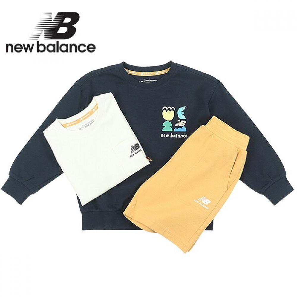 

New Balance Детский набор из 3 шорт темно-синего цвета 110