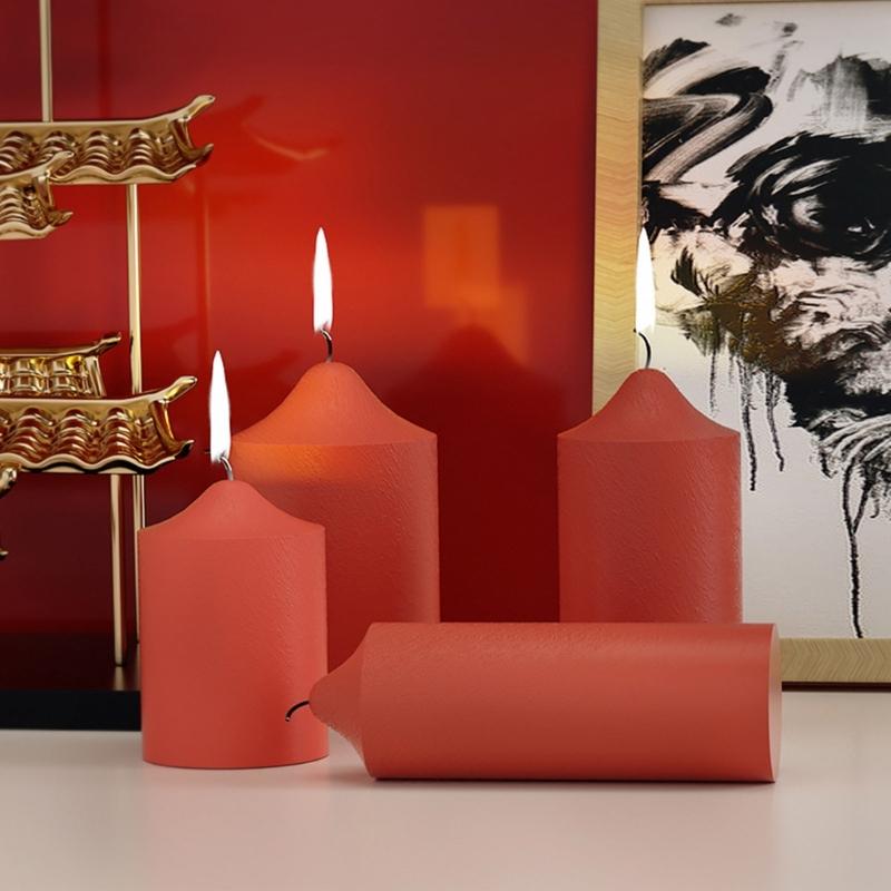 Zylinder Kerze Silikonform für Kerzenherstellung, Säulen Aromatherapie Kerze Harzform Epoxidharz Gussform für Seife