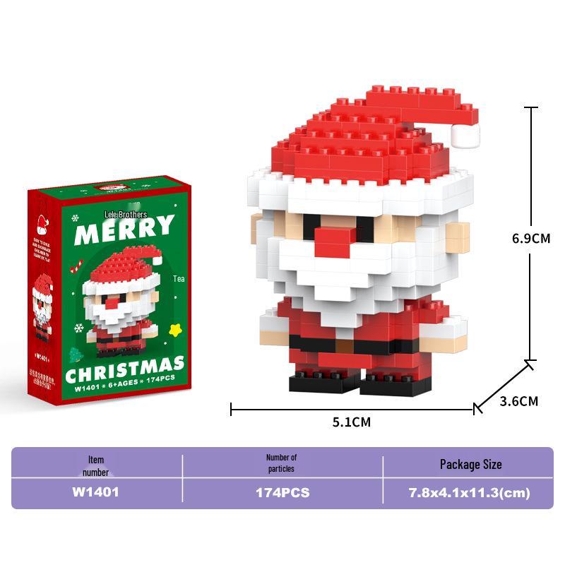 Santa Claus Micro Bricks Educational Toy - Compatible with LEGO, Building Blocks for Kids