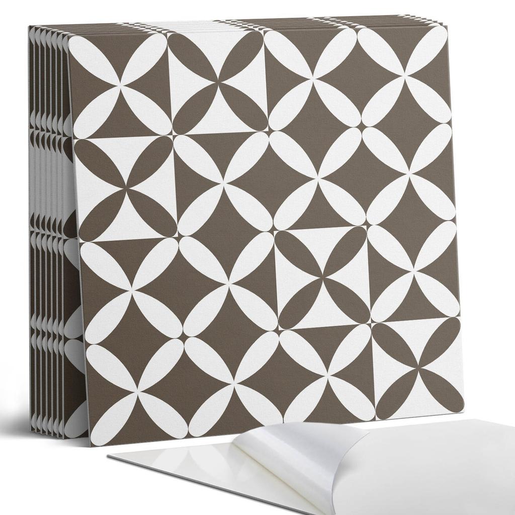 Self-Adhesive Vinyl Wall Decoration Abstract Geometric Pattern 9x30x30 Cm