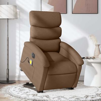 Vidaxl Lift-Up Massage Chair, Electric, Reclining, Brown