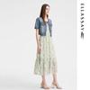 ELLASSAY Women's Short Sleeve Denim Jacket