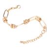 Chain Bracelet Alloy Gold Bracelet Simple Oval Hollow Bracelet Jewelry for Women