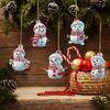 1/5Pcs 2D Acrylic Cartoon Snowman Hanging Xmas Tree Pendant for Christmas Decoration Navidad Home Decor New Year Party Gifts