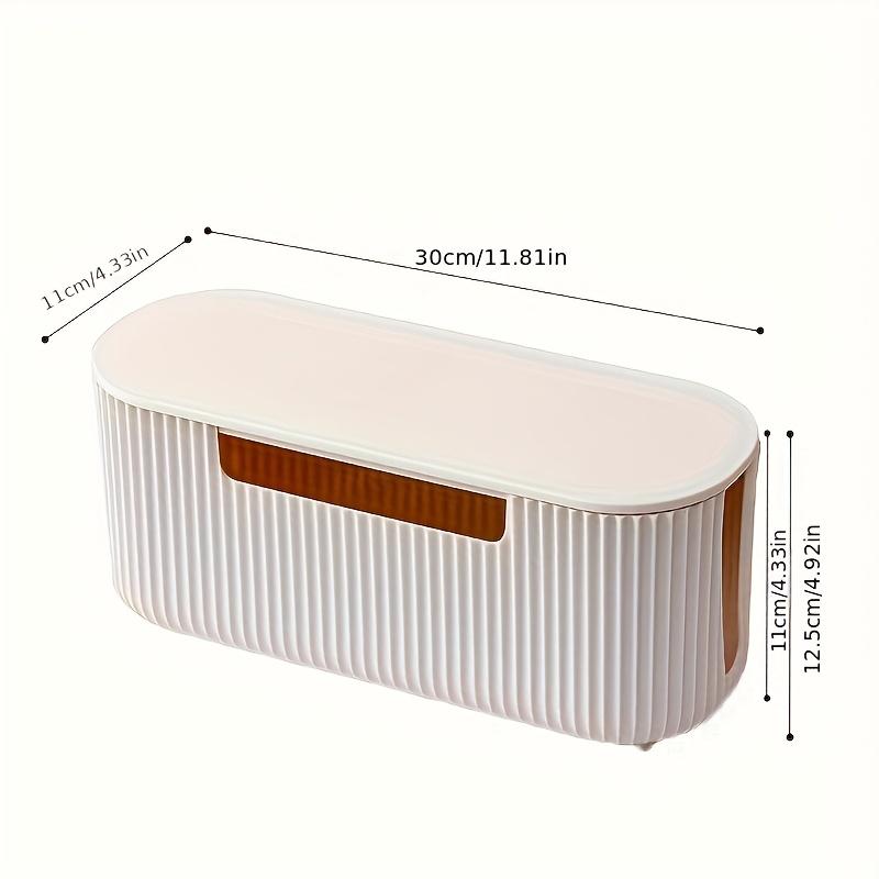 

Frosted Cable Box, Hide Power Strips & Cables. Durable, Pet-Safe, Easy Assembly. Organize Your Desk & Home! слонова кістка
