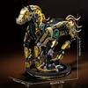 Mechanical Horse Building Block Set, 3D Assembled Robot Horse Model, Home Desktop Decoration Gift, Perfect Gift For Christmas, Halloween, Valentine'S