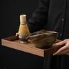 Japanese Bamboo Matcha Whisk Set - Zen Tea Ceremony Tools with Coarse Clay Whisk & Bowl, Traditional Gift for Tea Lovers