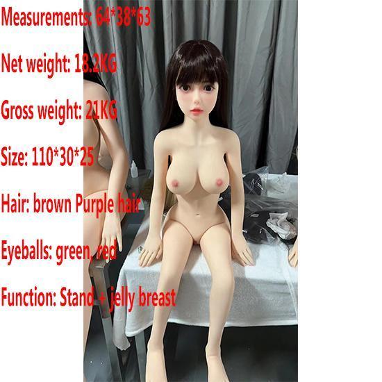 HWC06 125 CM TPE Materiál Pánské a Dámské Sexuální Panenky Sexy Ženy Anální Přítelkyně Masturbační Pohárek Malá Prsa Pornografické Sexuální Hračky pro Dospělé