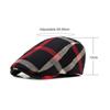 Button Adjustable Plaid Berets Colorful Newsboy Caps Unisex Summer Visor Hat  for Men Women